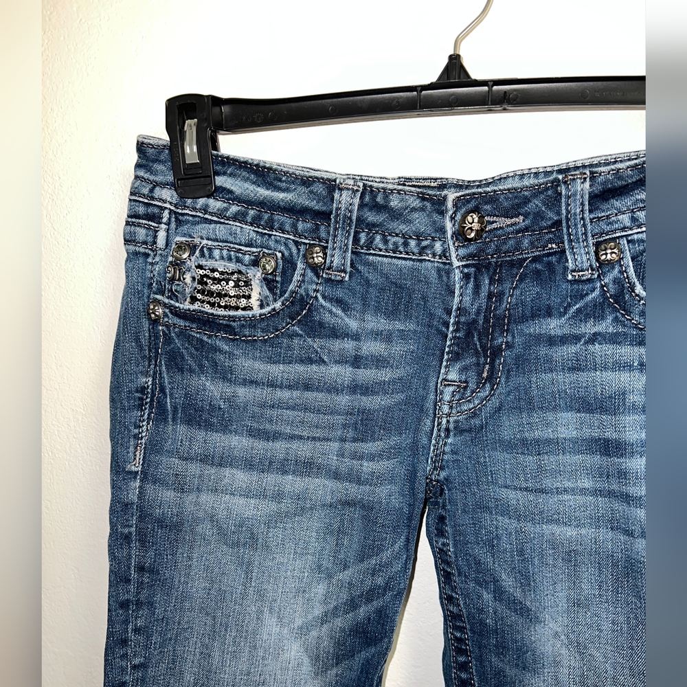 Miss Me Denim Bermuda Shorts Size 28 - Picture 3 of 13